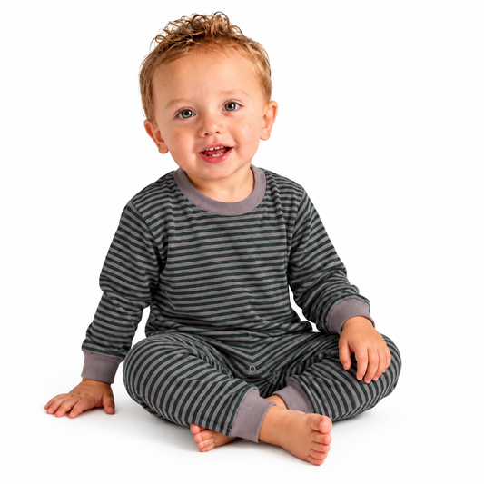 Marlowe Jumpsuit - Purple Ash Stripe