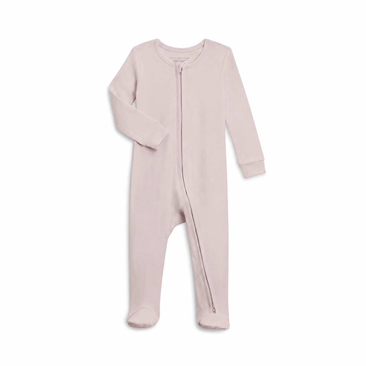 Colored Organics Classic Peyton Zipper Sleeper in solid Wisteria lavender.