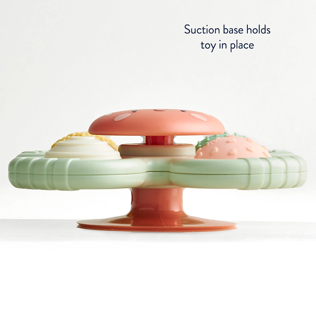 Side view of Itzy Pop & Whirl showing the suction-cup base.