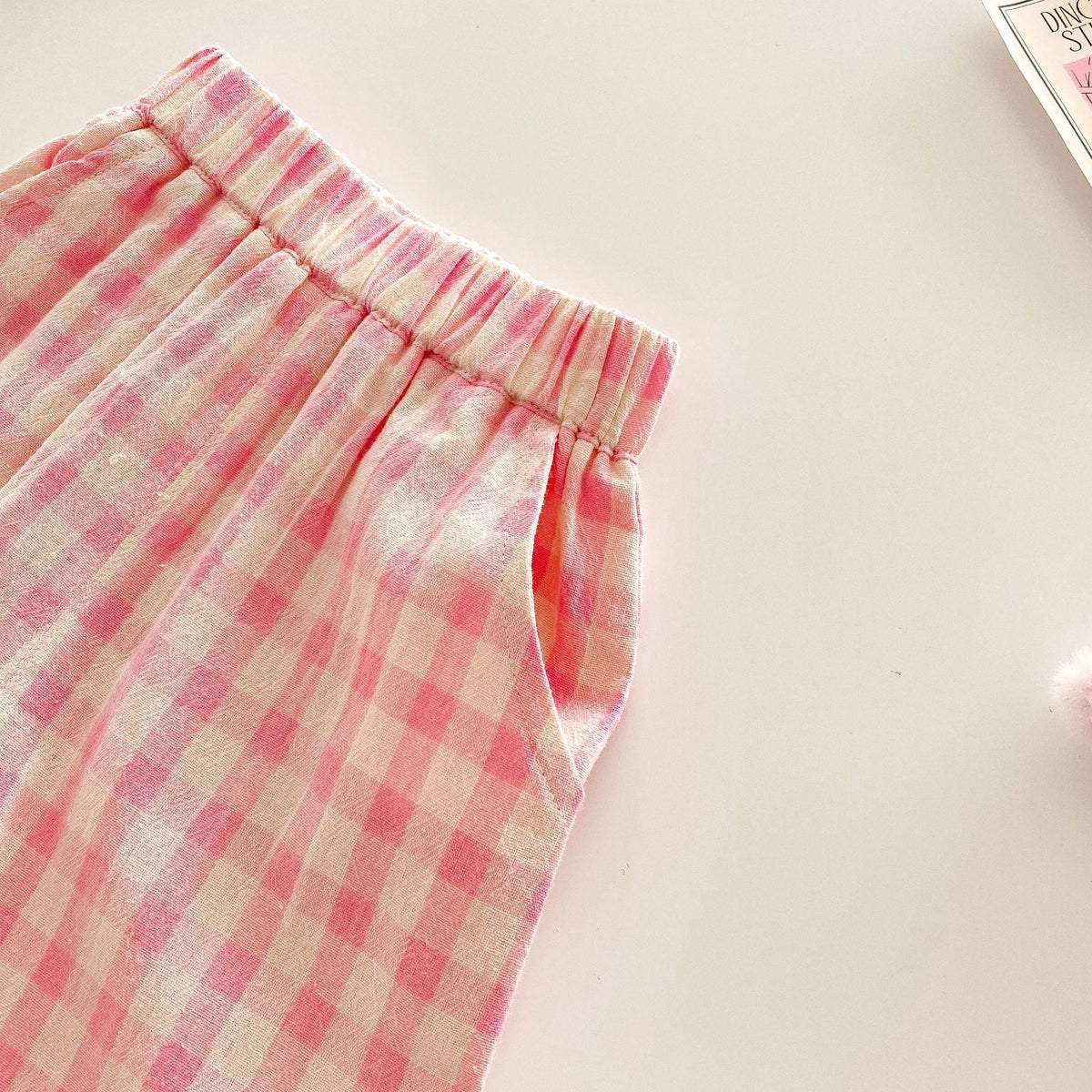 Pink Plaid Pants