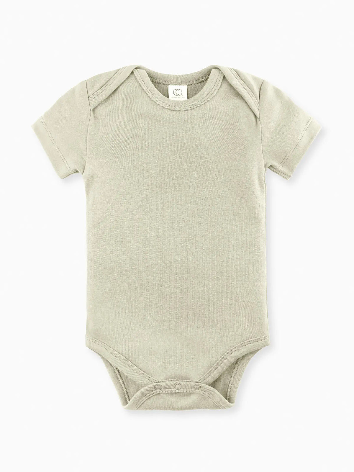 Colored Organics Classic Short Sleeve Bodysuit in solid muted Mint green.