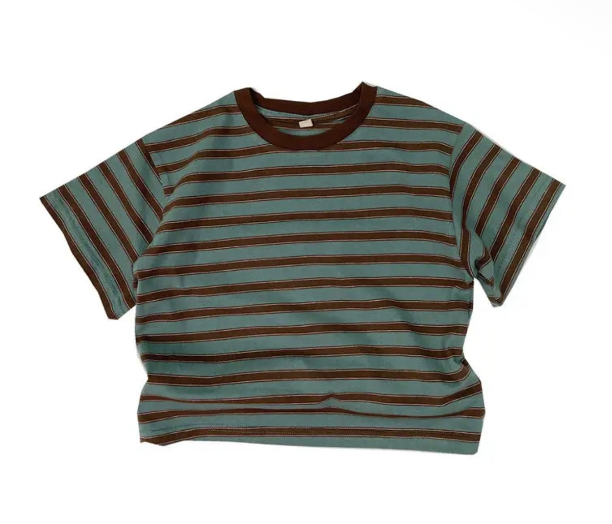 Retro Stripe Cotton Tee
