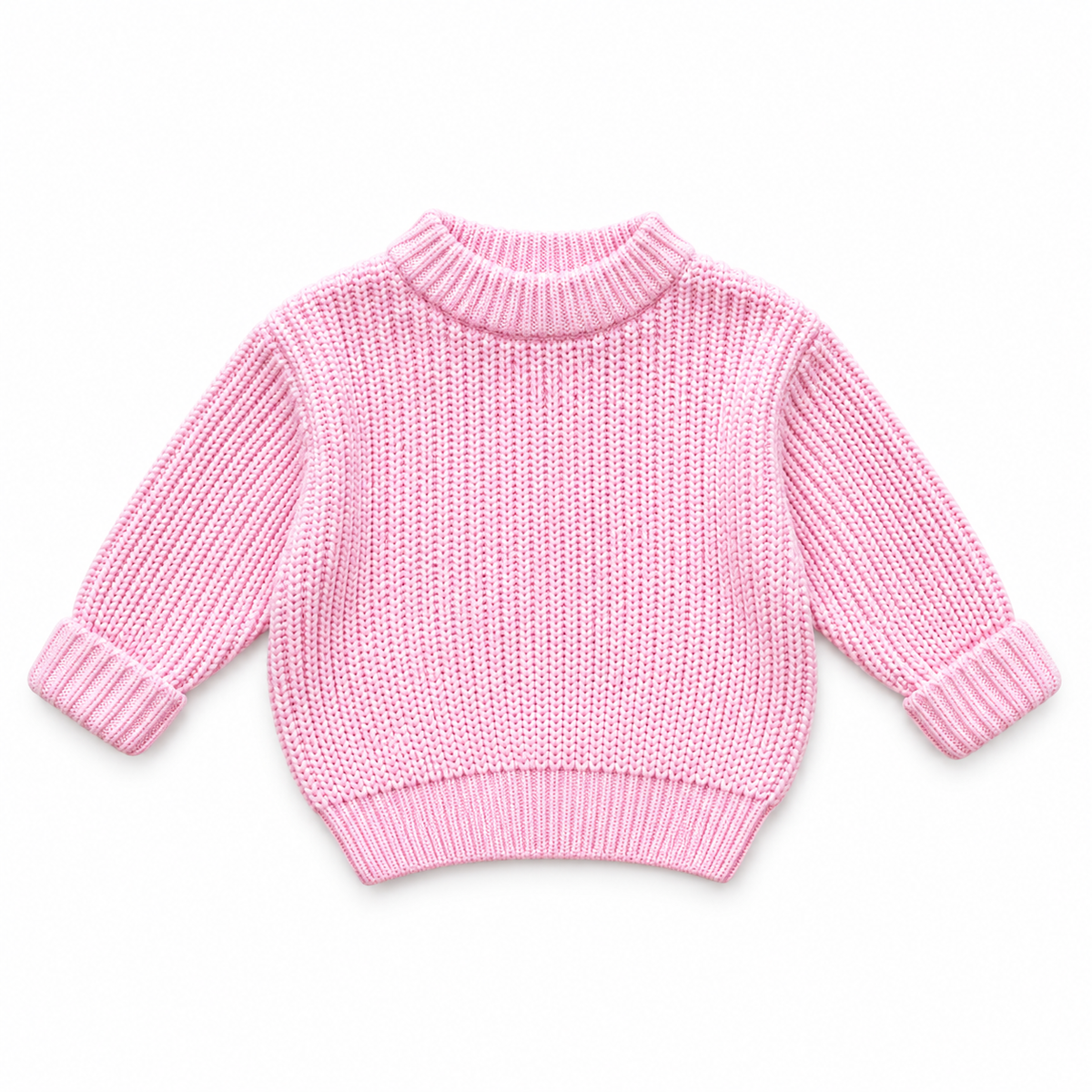 Chunky Knit Sweater - Pink