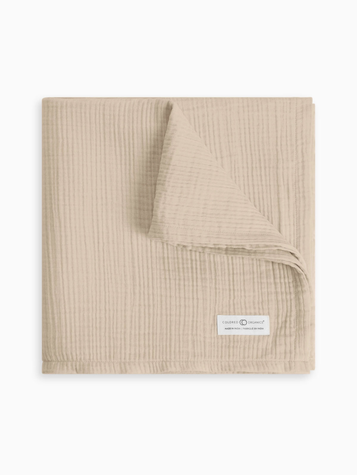 Colored Organics Classic Muslin Swaddle Blanket in Clay.
